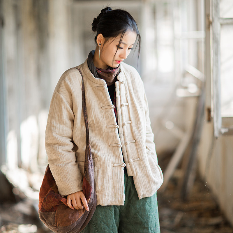 加厚夹棉棉服女女士上衣棉袄外穿