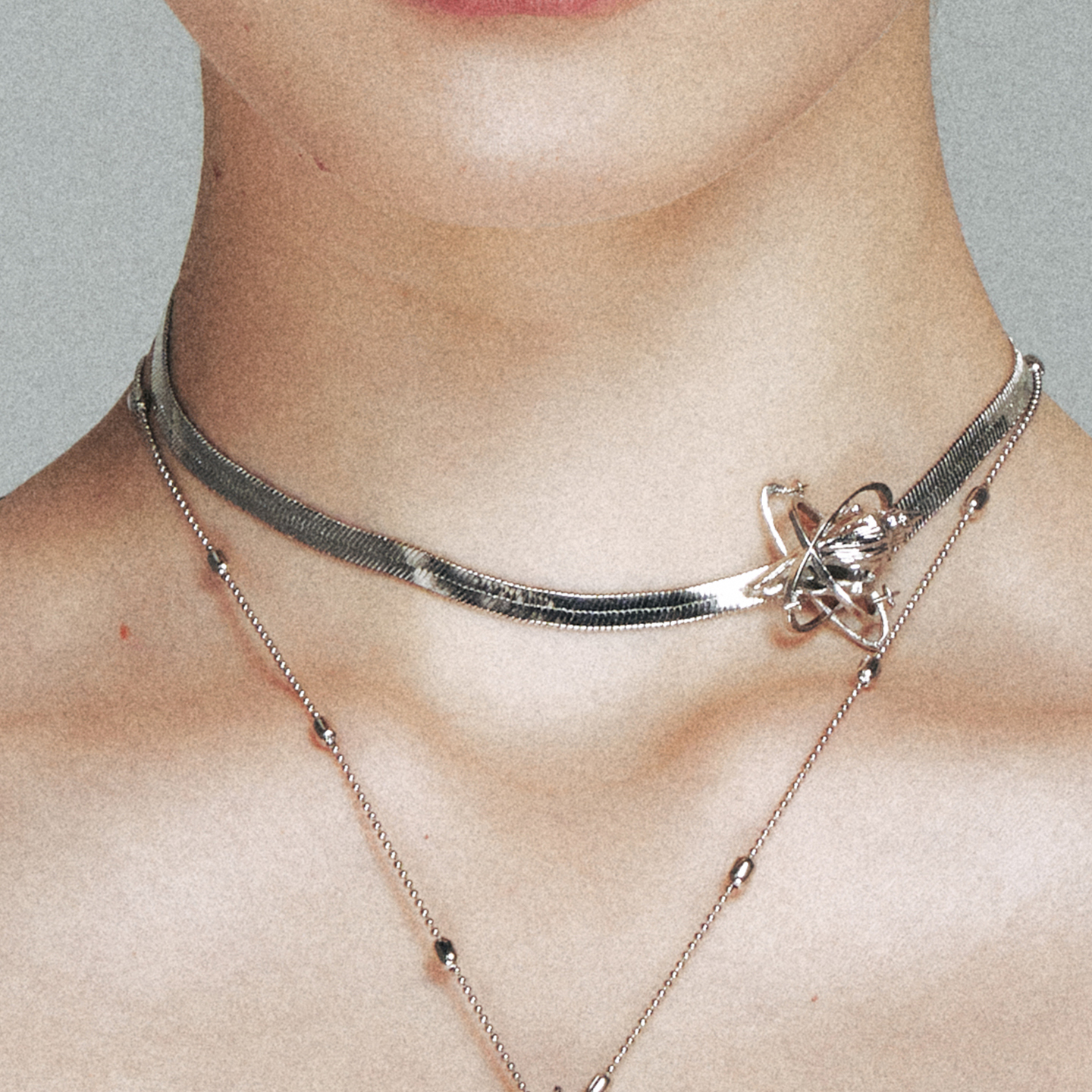 1JINN M2M 原创设计海螺星蛇骨链女高级感百搭choker小众设计感