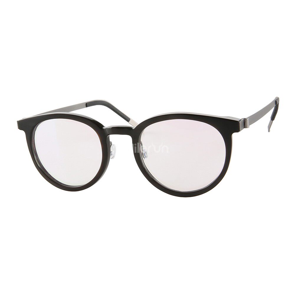 商务办公学生舒服超薄轻超弹不锈钢金属钛腿牛角框近视光学眼镜架