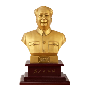 【H01模】毛主席像黄铜半身像伟人黄铜雕塑客厅办公桌面摆件纪念
