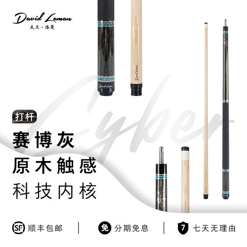DAVIDLOMAN赛博系列大卫洛曼台球杆中式八球美式九球杆枫木前节