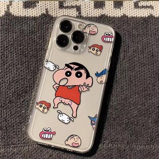 搞怪耍流氓小新适用iPhone16promax手机壳苹果14oppo华为mate70小米15vivo荣耀红米13新款可爱12卡通11创意壳