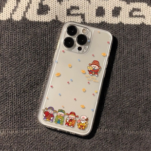 五个小财神适用苹果16promax手机壳iPhone14/13彩银iQOO1211华为pura70mate60小米15荣耀200OP红米vivox200s1