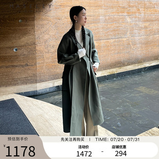 毛呢长款 Maseley 女气质时尚 玛塞莉热销冬季 大衣外套 新款