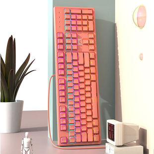 黑爵（AJAZZ）87键104键机械键盘双拼键帽透光字符全键无冲自定义
