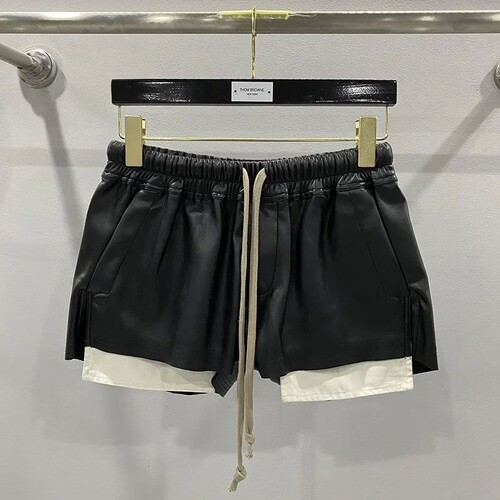 暗黑风女士四角口袋显瘦百搭短裤
