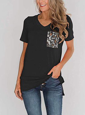Oversized Leopard Print Short Sleeve T-Shirt 宽松大码豹纹T恤