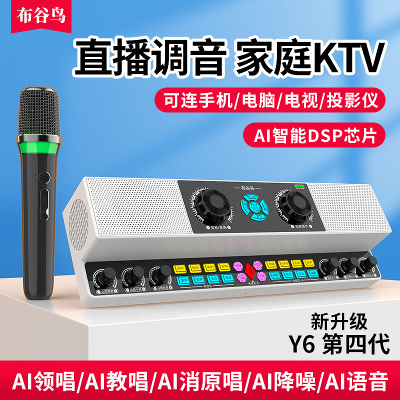 布谷鸟Y6四代直播K歌蓝牙音箱