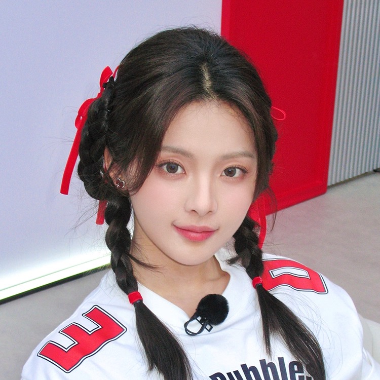 杨超越同款红色蝴蝶结双侧发夹侧边夹发卡甜美飘带鸭嘴夹发饰女款