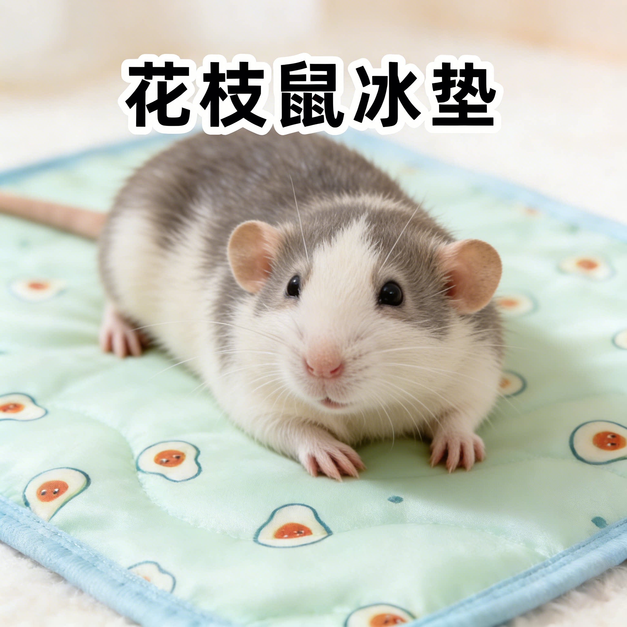 花枝鼠冰垫冰丝凉垫睡觉专用夏季凉席防水降温冰凉垫夏天小宠用品