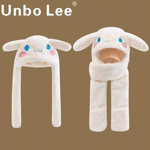 耳朵会动UnboLee围巾手套一体帽