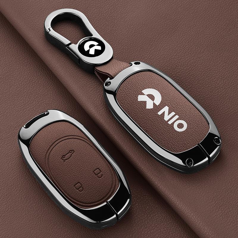 适用蔚来et5钥匙套2022款et7专用es6真皮es7汽车ec6壳es8包包男女