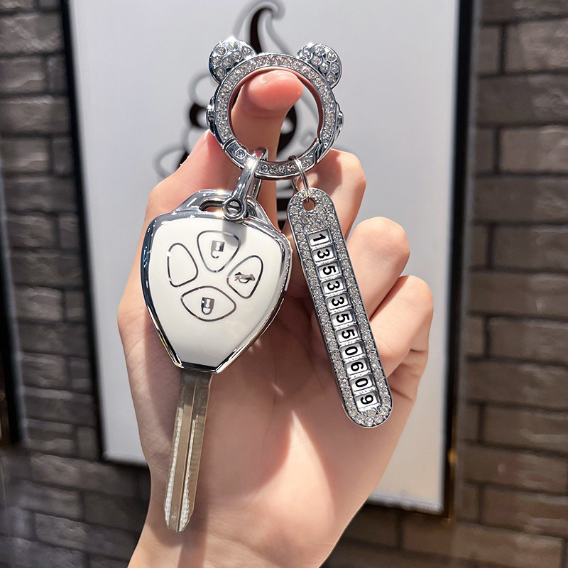 适用老款凯美瑞卡罗拉皇冠 锐志RAV4汽车钥匙壳改装直板钥匙套