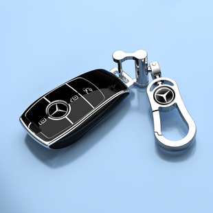 适用奔驰钥匙套新E级S级e300l汽车钥匙套c260l扣glc扣c200l A200L