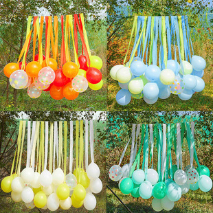 小朋友派对生日气球可爱场景装扮布置教室商场节日气球场景布置