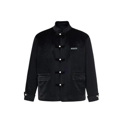 GOODBRAND流光丝绒唐装外套