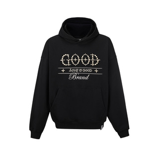 十字珍珠标语连帽卫衣 GOOD GOODBRAND 男女同款 官方正品