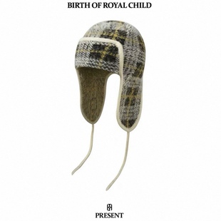 Birth Royal Child 格纹提花复古飞行帽 BORC 官方正品