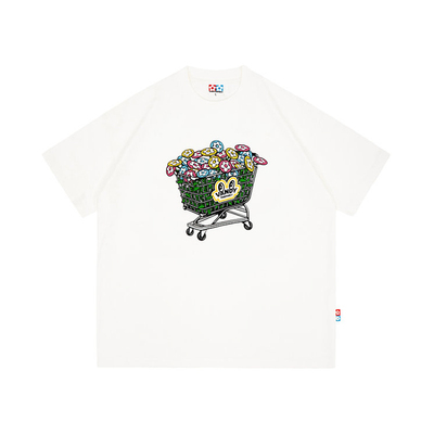 VandyThePink花卉购物车短袖