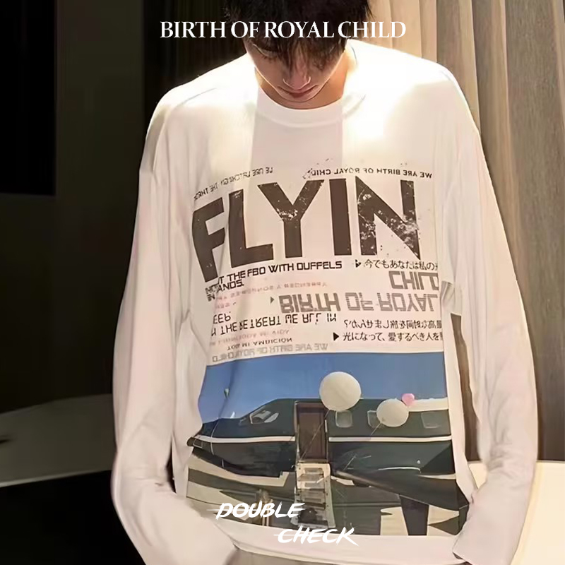 BORC24ss私人飞机印花长袖