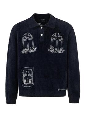 【官方正品】GOODBRAND 花园窗台管珠绣仿貂绒毛衣 男女同款