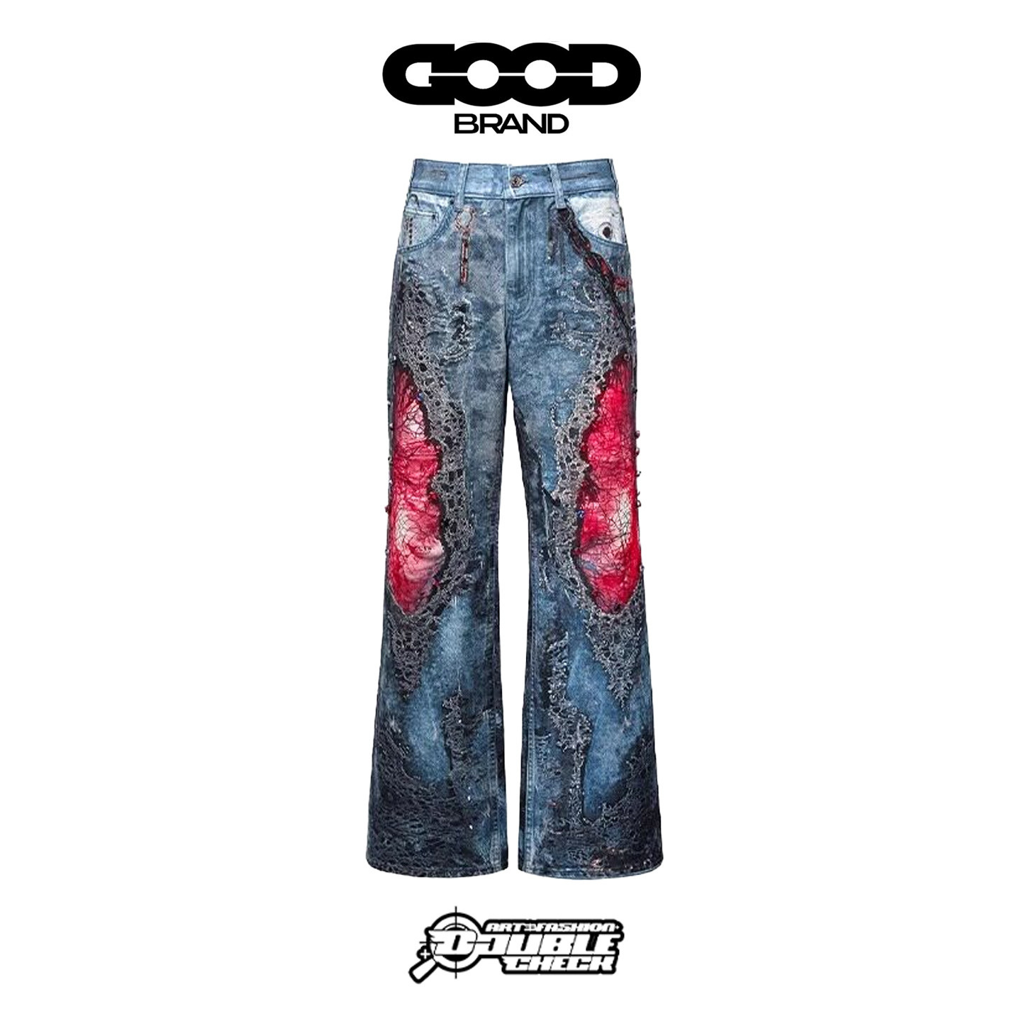 GOODBRAND印花轻奢牛仔裤图片