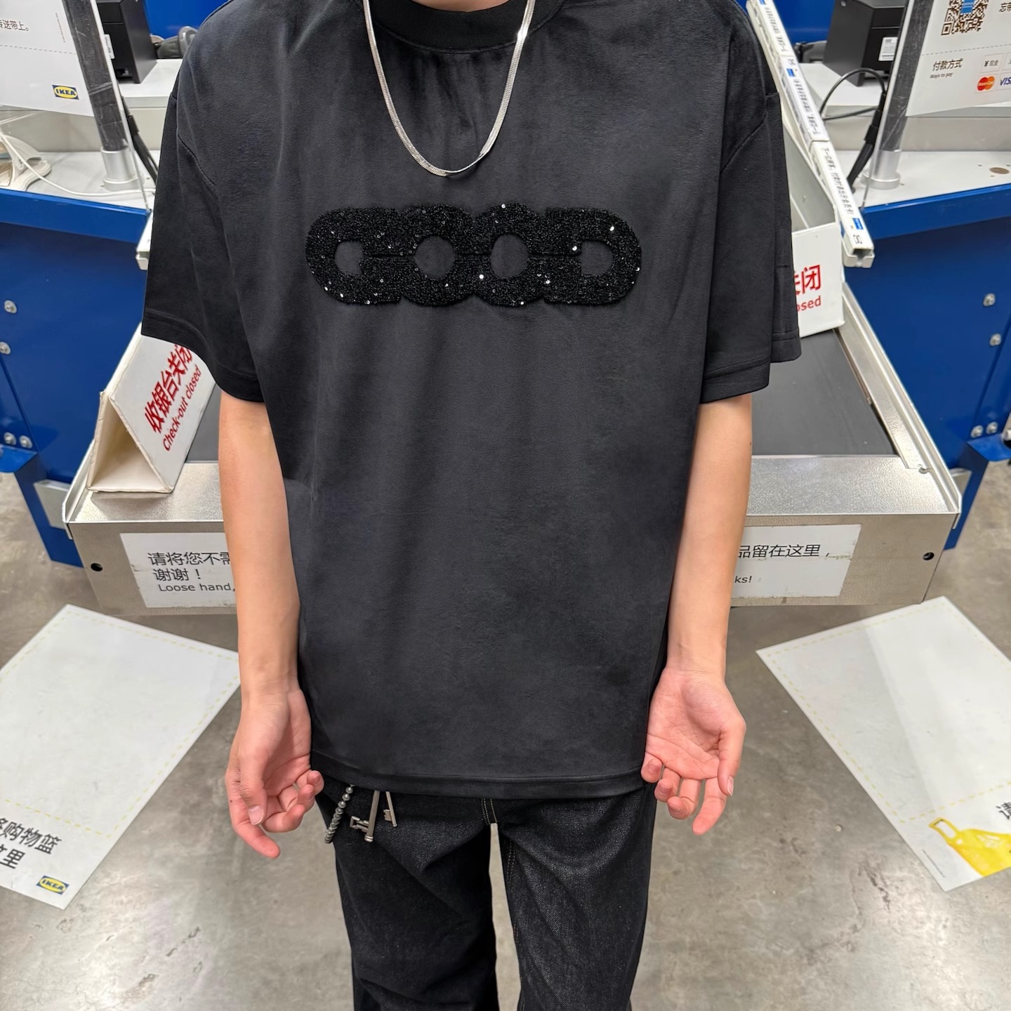 GOODBRAND经典GOOD丝绒短袖