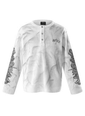 【TBHNP】 theboyhasnopatience 曙光辉月华夫格长袖 男女同款