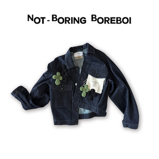 官方正品 NBB Not Boreboi 毛绒挂件牛仔司机夹克外套 Boring