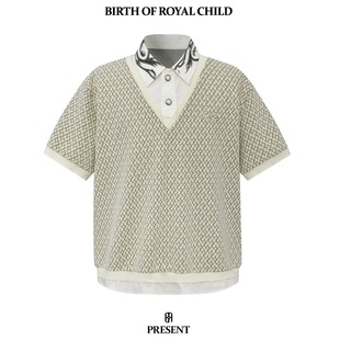 BIRTH ROYAL CHILD POLO衫 BORC假两件宝石短袖 官方正品