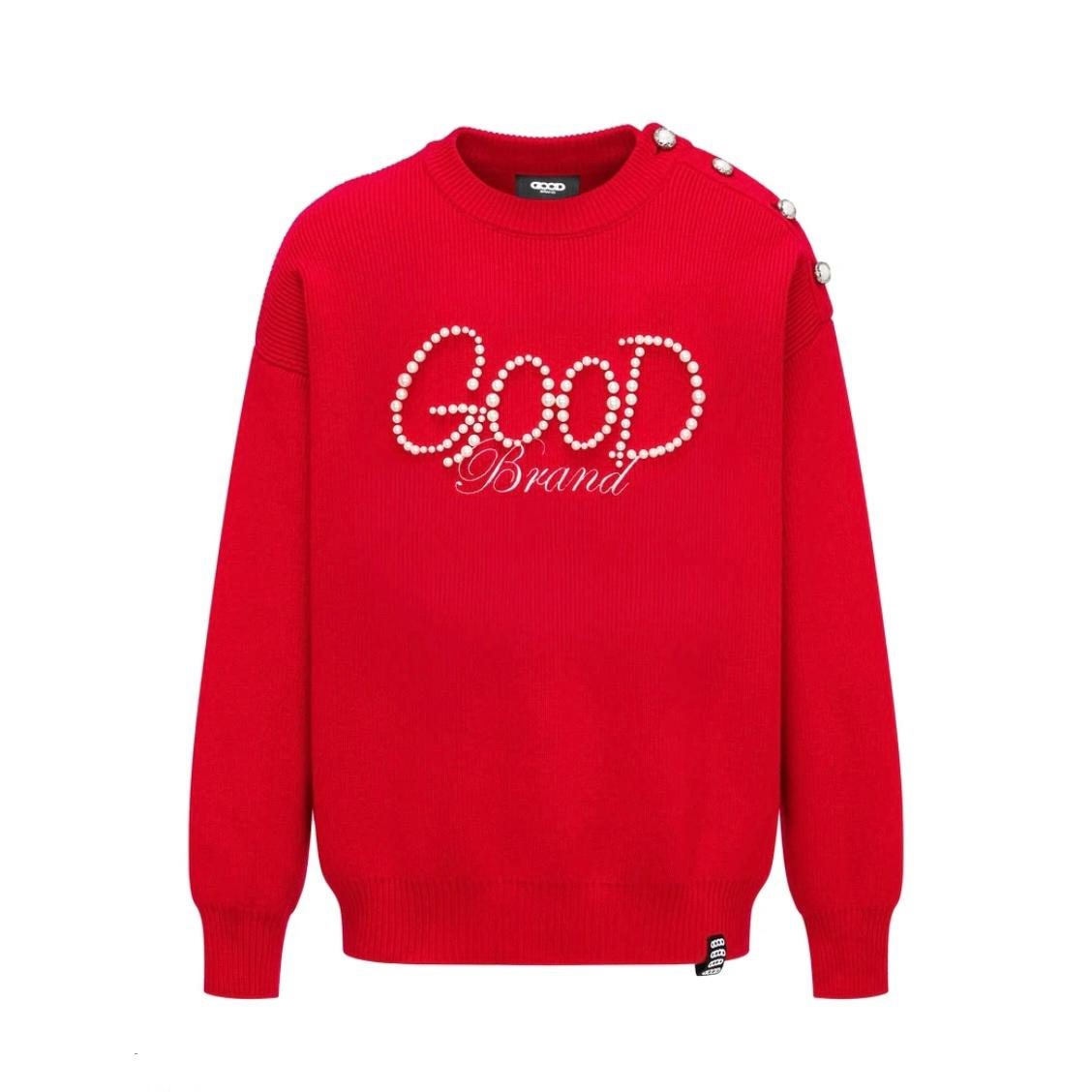 GOODBRAND珍珠骑士针织毛衣