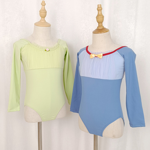 儿童舞蹈服女孩白雪公主裙女童长袖练功服幼儿中国舞芭蕾舞演出服