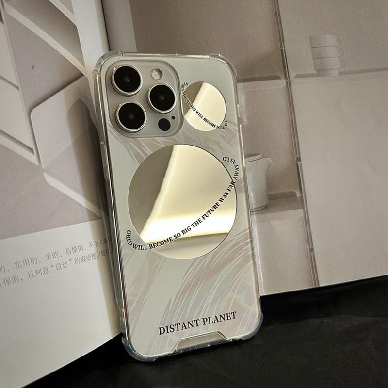 适用于苹果华为小米ins风简约高级感16promax镜面手机壳iphone14新13全包防摔xs硅胶12软壳r男女7保护套8plus