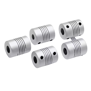 3D打印机步进伺服电机D19L25编码器绕线连接套 铝合金弹性联轴器