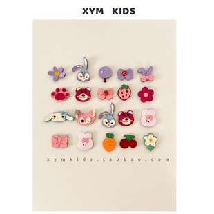 儿童魔术贴卡通可爱碎发贴不伤发碎发整理神器宝宝刘海贴儿童发饰