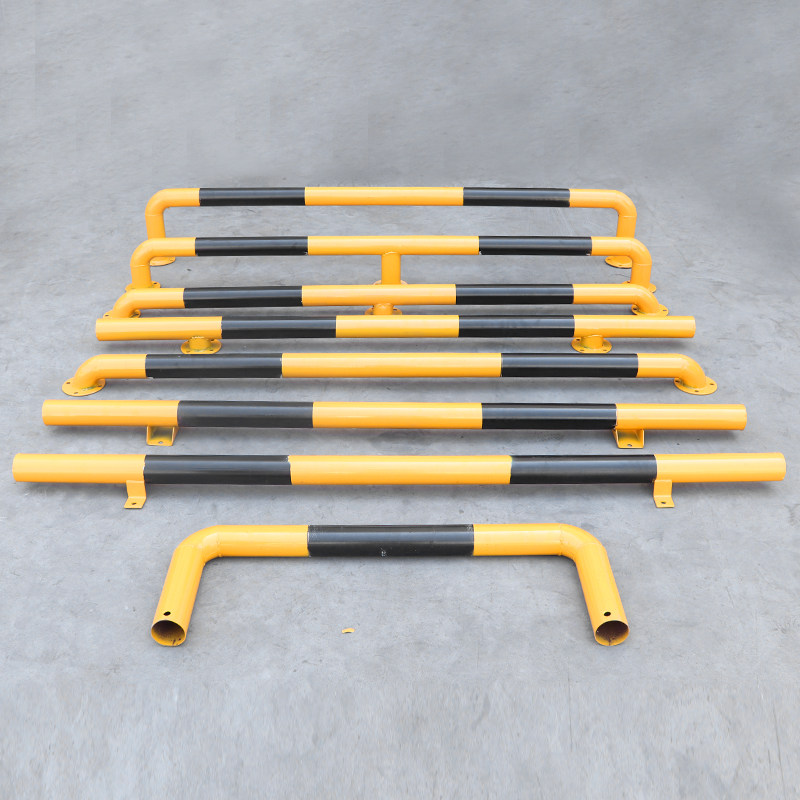 定制钢管挡车器u型护栏隔离柱倒车停车防撞碳钢挡车杆车库限位器