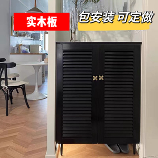柜家用门口纯实木玄关柜一体隔断柜爆款 鞋 轻奢简约现代入户小户型