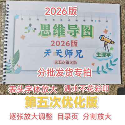 2026考研tt师兄【思维导图】西医综合考研306生理学