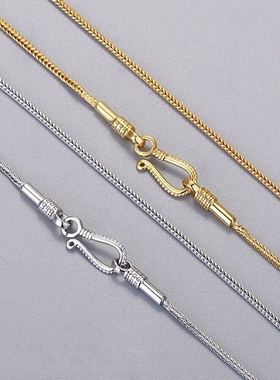 惠祥新款天珠项链大能同款链男锁骨链串珠针式diy穿珠蜜蜡