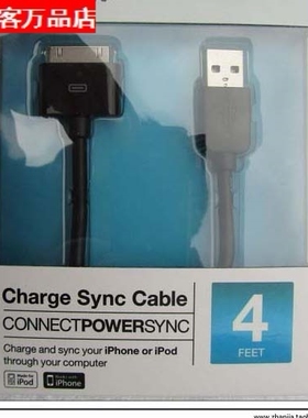 特价库存20个 4S 4 手机 同步数据线充电线