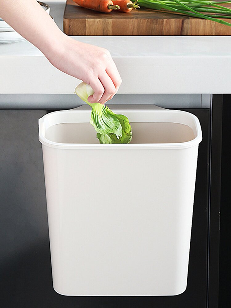 厨房悬挂k式垃圾桶家用橱柜门壁挂收纳桶厨余挂垃圾篮灶台无盖i.