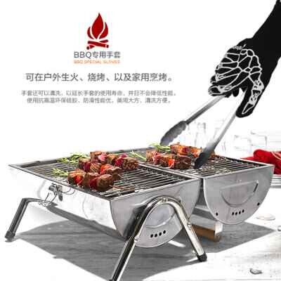 厨房加厚耐高温手套微波炉烤箱烧烤面包隔热烘焙m防烫五指灵