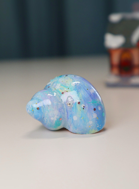 寄居蟹替换壳DIY手绘定制天然螺壳材料创意精致淡水观赏蟹专用品