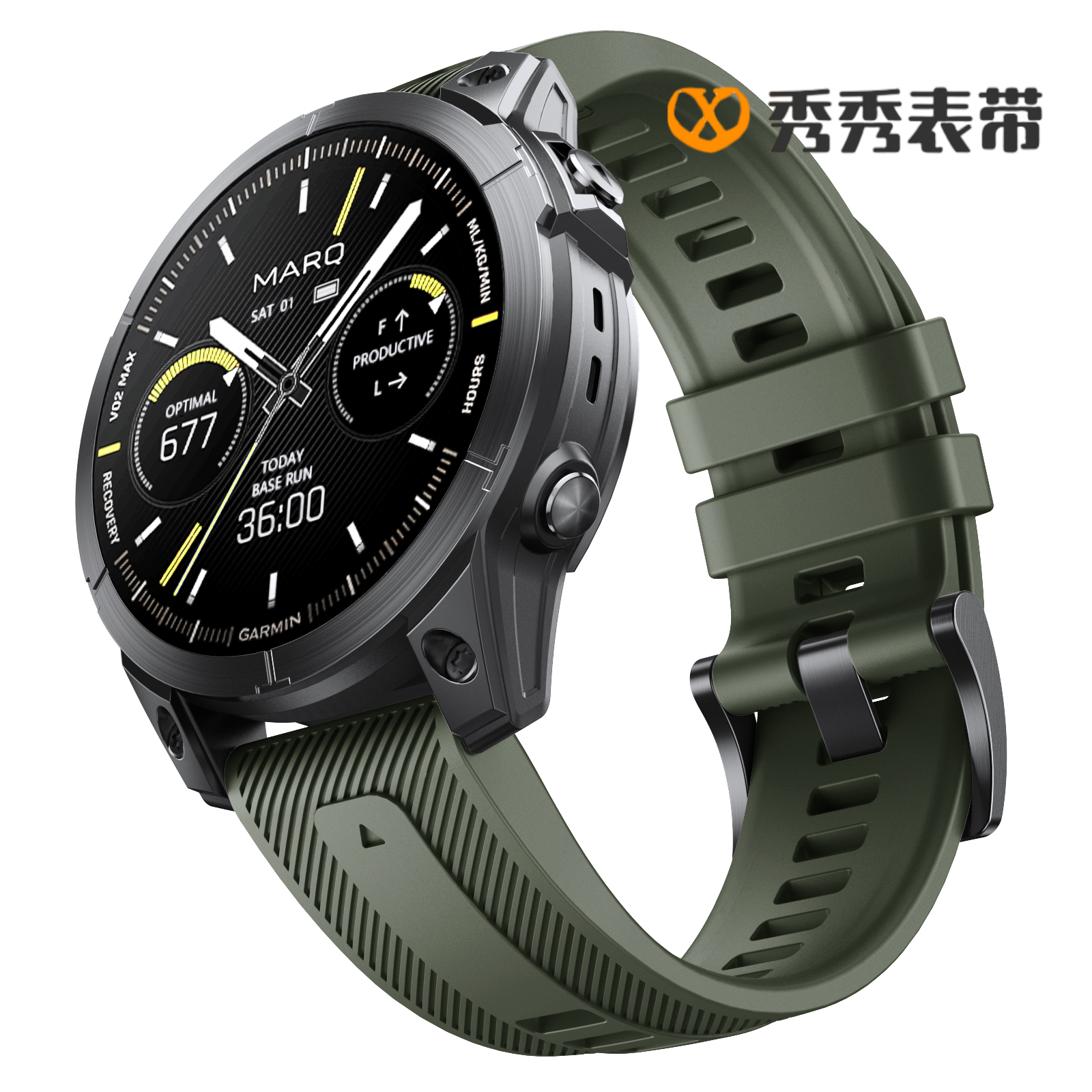 适合forerunner965替换表带 forerunner935/945 22mm快拆硅胶表带