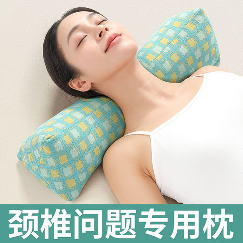 三角颈椎枕头护颈椎助睡眠荞麦修护前倾反弓睡觉专用牵引脊椎脖枕