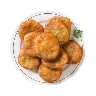 千味央厨香脆藕盒炸藕盒藕夹猪肉藕茄半成品商用酥脆速冻鲜香美味