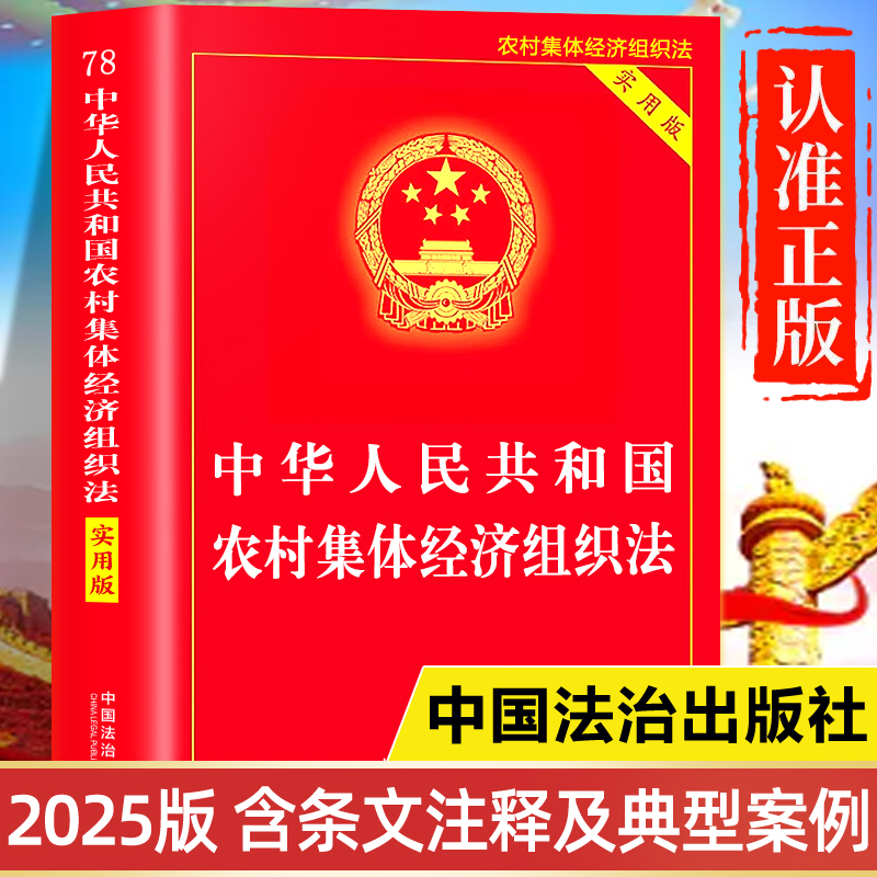 农村集体经济组织法2025新版 中国法治出版社实用版 中华人民共和国农村集体经济组织法释义一本通 理解与适用