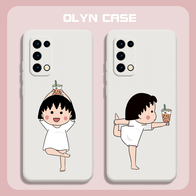 小丸子oppo手机壳reno5适用7新款vivos15女6男iqoo9一加11情侣8瑜伽