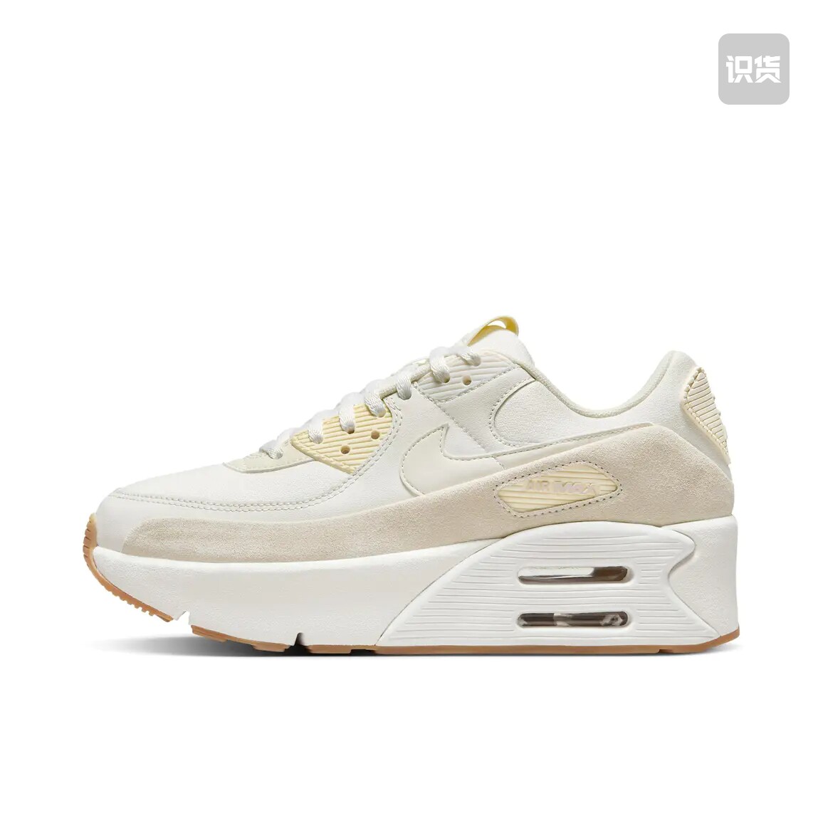 Nike Air Max 90 跑鞋 气垫合成革缓震透气复古增高FD4328-100