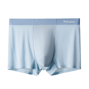猫人男士内裤2025新款冰丝透气平角抗菌运动透气男式四角短裤头夏
